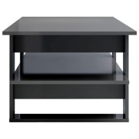 vidaXL Coffee Table High Gloss Gray 43.3