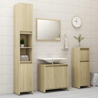 Vidaxl Bathroom Cabinet Sonoma Oak 11.8X11.8X37.4 Engineered Wood