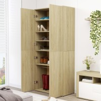 Vidaxl Shoe Cabinet Sonoma Oak 31.5X15.4X70.1 Engineered Wood