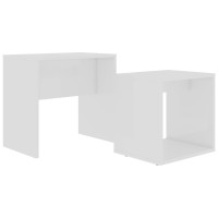 vidaXL Coffee Table Set White 18.9