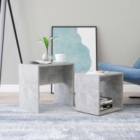 vidaXL Coffee Table Set Concrete Gray 18.9