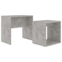 vidaXL Coffee Table Set Concrete Gray 18.9