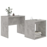 vidaXL Coffee Table Set Concrete Gray 18.9