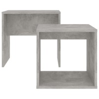 vidaXL Coffee Table Set Concrete Gray 18.9