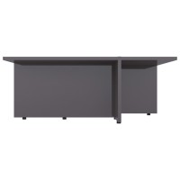 vidaXL Coffee Table High Gloss Gray 31.3