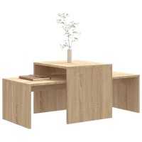 vidaXL Coffee Table Set Sonoma Oak 39.4