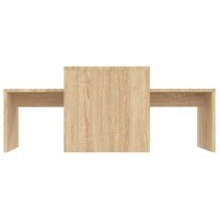 vidaXL Coffee Table Set Sonoma Oak 39.4