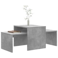 vidaXL Coffee Table Set Concrete Gray 39.4