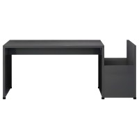 vidaXL Coffee Table High Gloss Gray 35.4