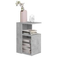 vidaXL Side Table Concrete Gray 14.2