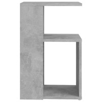 vidaXL Side Table Concrete Gray 14.2