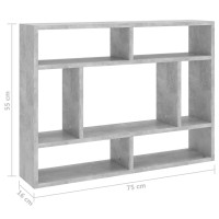 vidaXL Wall Shelf Concrete Gray 29.5
