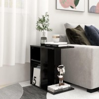 vidaXL Side Table Black 19.7