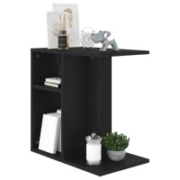 vidaXL Side Table Black 19.7