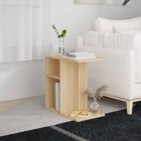 vidaXL Side Table Sonoma Oak 19.7