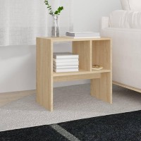 vidaXL Side Table Sonoma Oak 19.7