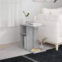 vidaXL Side Table Concrete Gray 19.7