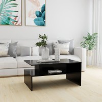 vidaXL Coffee Table Black 35.4