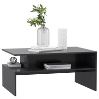 vidaXL Coffee Table Gray 35.4