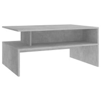 vidaXL Coffee Table Concrete Gray 35.4