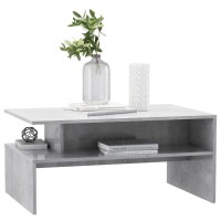 vidaXL Coffee Table Concrete Gray 35.4