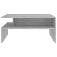 vidaXL Coffee Table Concrete Gray 35.4