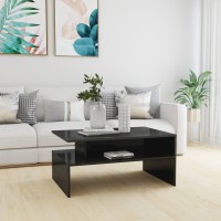 vidaXL Coffee Table High Gloss Gray 35.4