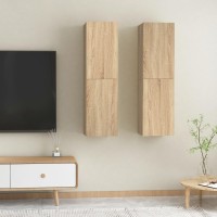 Vidaxl Tv Cabinets 2 Pcs Sonoma Oak 12X11.8X43.3 Engineered Wood
