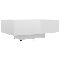 vidaXL Coffee Table High Gloss White 33.5