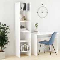 Vidaxl Book Cabinet White 15.7X13.8X70.9 Engineered Wood
