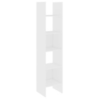 Vidaxl Book Cabinet White 15.7X13.8X70.9 Engineered Wood
