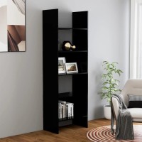 Vidaxl Book Cabinet Black 23.6X13.8X70.9 Engineered Wood