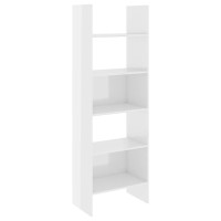 Vidaxl Book Cabinet High Gloss White 23.6X13.8X70.9 Engineered Wood