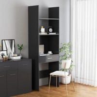 Vidaxl Book Cabinet Gray 23.6X13.8X70.9 Engineered Wood