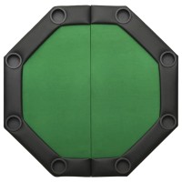 vidaXL 8-Player Folding Poker Table Green 42.5