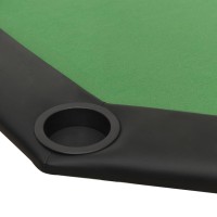 vidaXL 8-Player Folding Poker Table Green 42.5