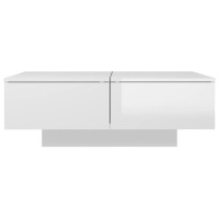 vidaXL Coffee Table High Gloss White 35.4