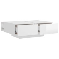 vidaXL Coffee Table High Gloss White 35.4