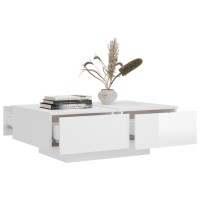 vidaXL Coffee Table High Gloss White 35.4