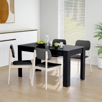 vidaXL Dining Table Black 55.1