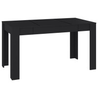 vidaXL Dining Table Black 55.1