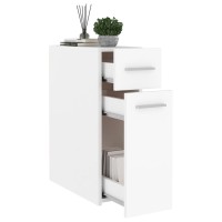 vidaXL Apothecary Cabinet White 7.9