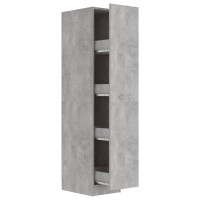 vidaXL Apothecary Cabinet Concrete Gray 11.8