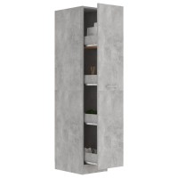 vidaXL Apothecary Cabinet Concrete Gray 11.8