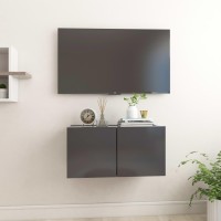 vidaXL Hanging TV Stand Gray 23.6