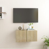 vidaXL Hanging TV Stand Sonoma Oak 23.6