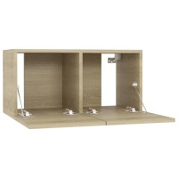 vidaXL Hanging TV Stand Sonoma Oak 23.6