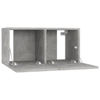 vidaXL Hanging TV Stand Concrete Gray 23.6