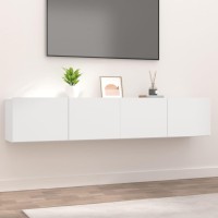 Vidaxl Tv Cabinets 2 Pcs White 31.5X11.8X11.8 Engineered Wood