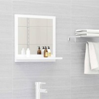 vidaXL Bathroom Mirror White 15.7